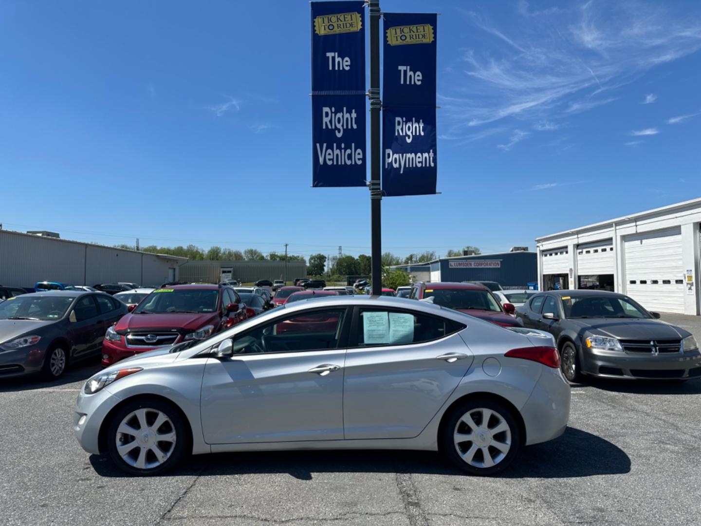 2013 SILVER Hyundai Elantra Limited (5NPDH4AE3DH) with an 1.8L L4 DOHC 16V engine, 6-Speed Automatic transmission, located at 1254 Manheim Pike, Lancaster, PA, 17601, (717) 393-9133, 40.062870, -76.323273 - Photo#7